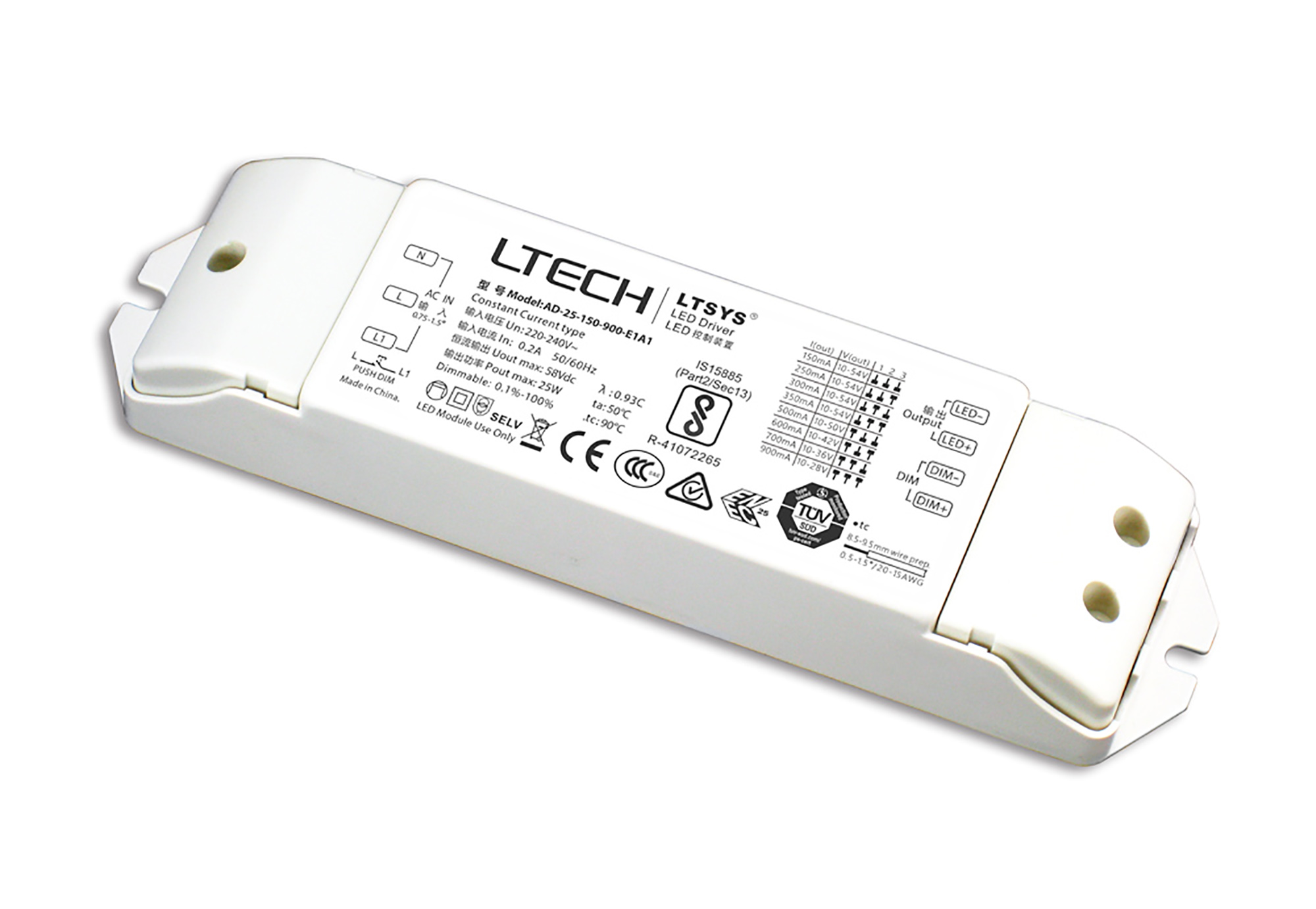 1-10V Constant Current Drivers LTECH 1-10V Driver